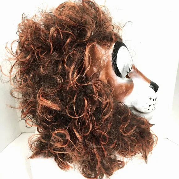 VTG Cesar Lion Head Rubber Latex Halloween Mask